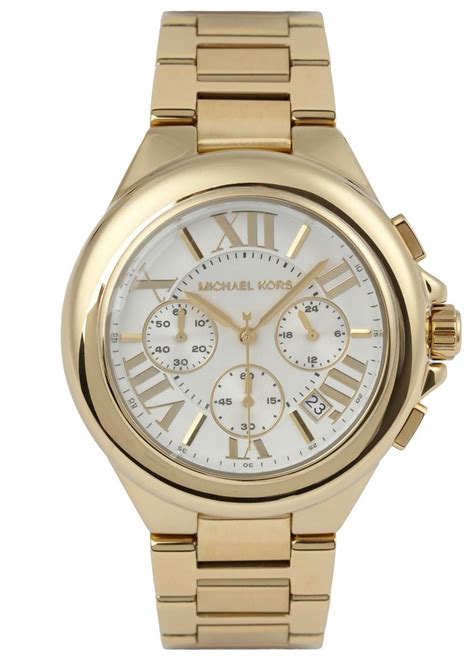 michael kors womens watch roman numerals|Michael Kors gold tone.